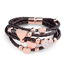 Italian fashion braided bracelet leather bracelet